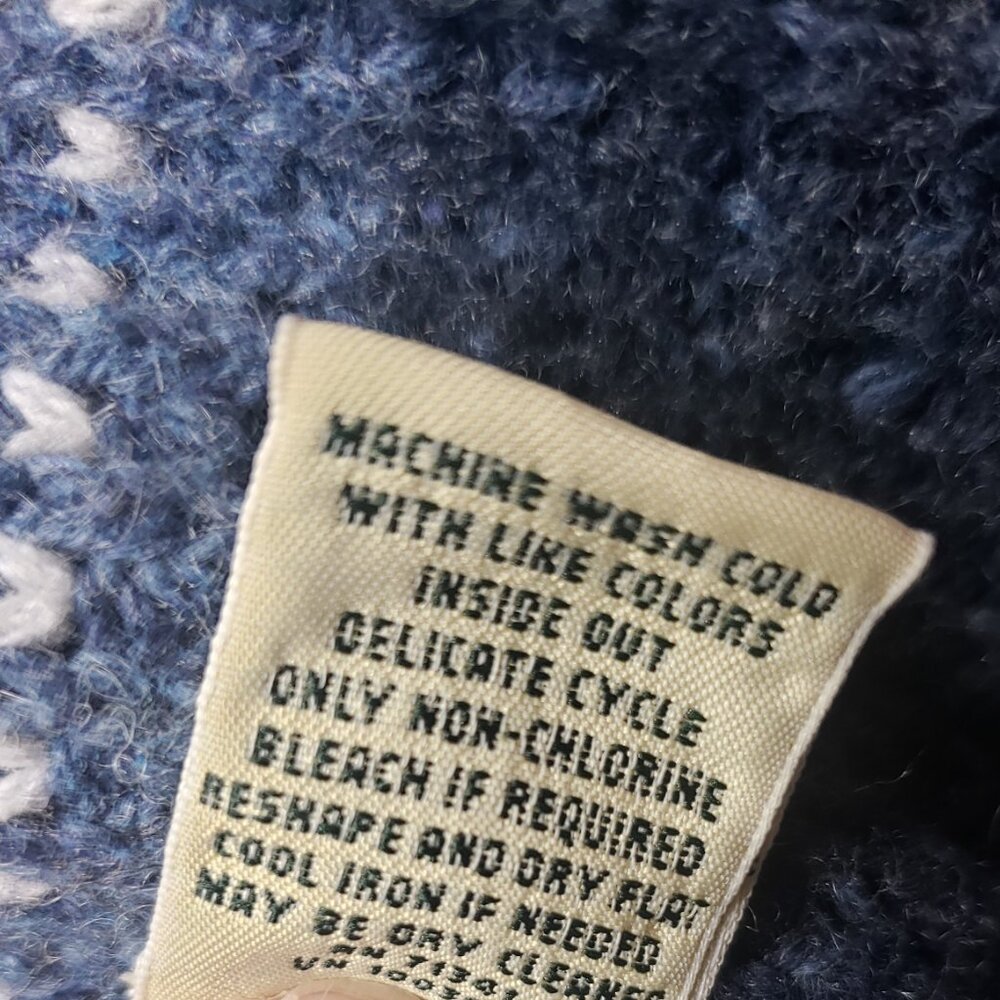 LL Bean All-Day Waffle Knit Hooded Wrap Cardigan Sweater Women’s Medium - Picture 8 of 8